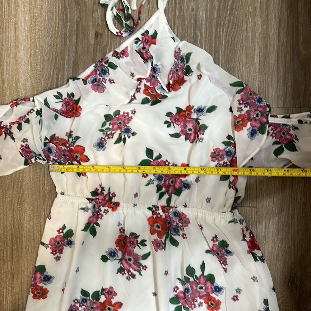 H&M NWOT Halter floral maxi dress WITH SLIP - Picture 5 of 7
